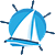 a Sail boat icon in a miniature size with Transparent background